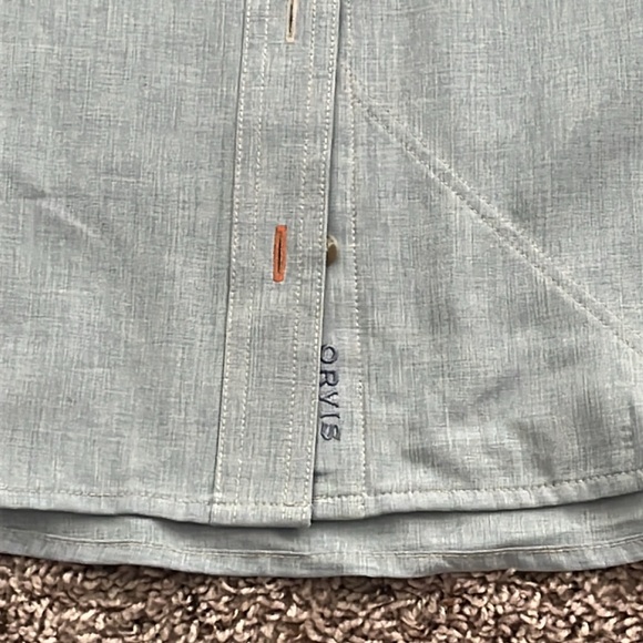 Orvis Outdoor Outfitters Instructors and Apparel Makers Womens Blue Shirt - Picture 5 of 11